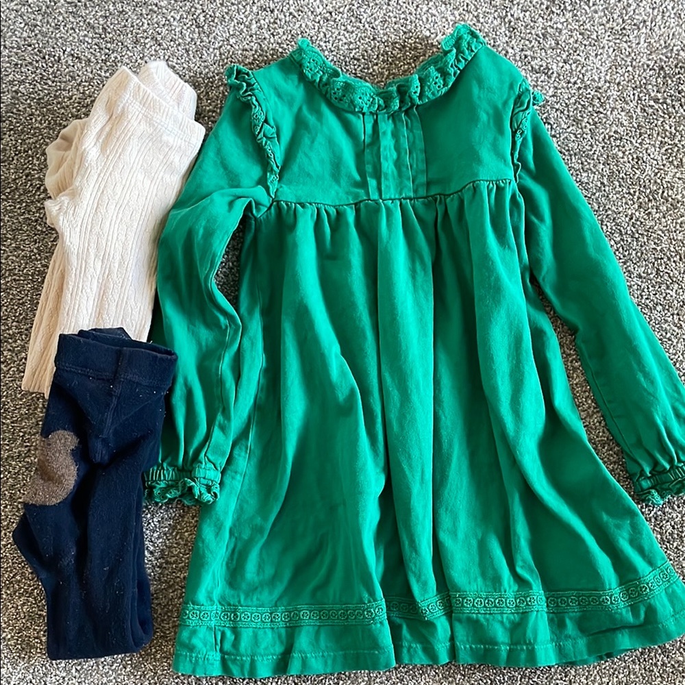 Mini Boden Dress with tights